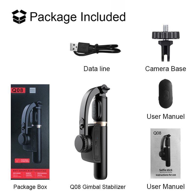 q08 1axis gimbal stabiliser